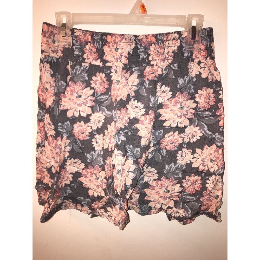 FRENCHI grey floral a line skirt